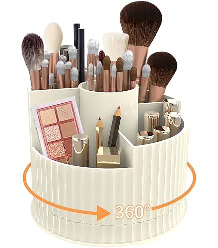 Porte-crayons Rotatif 360°, 9 Emplacements, Range Pinceaux Maquillage Fournitures Bureau Maison Ecole 99093055
