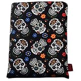 Book Sleeve Sugar Skull Book Cover Medium Book Sleeves Teen Gift (Medium)