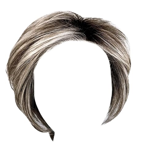 GABOR Keep It Classy Chic Layered Short Cut Wig by Hairuwear, Average Cap - GF119 Silver And Smoke - Amazon deal for $106.49