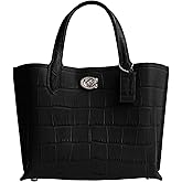 COACH womens Embossed Croc Willow Tote 24