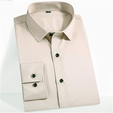 beige slim fit dress shirt