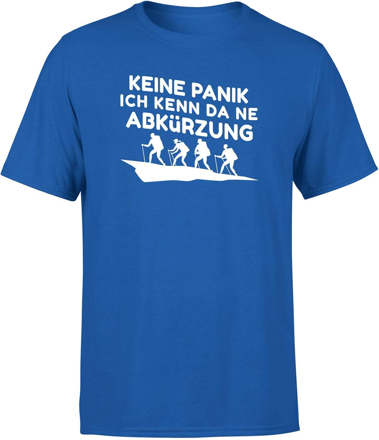 T Shirt Ich Kenn Da Ne Abkürzung Keine Panik ich Kenn da ne Abkürzung Herren T-Shirt mit Spruch zum