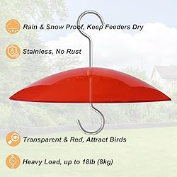8" Mini Weather Guard for Bird Feeder - 2 PC x