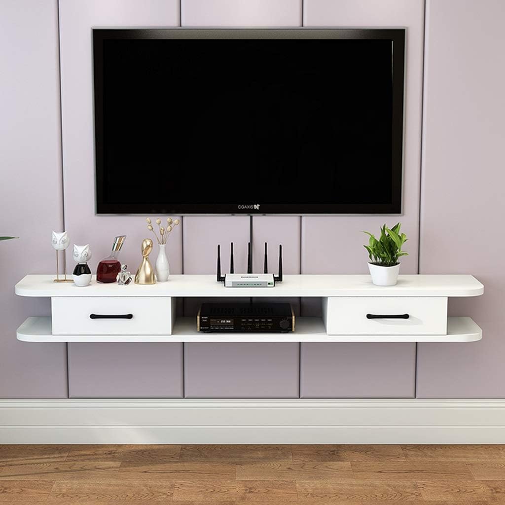 SHANGU Floating Shelf Modern Floating TV Shelf TV Stand