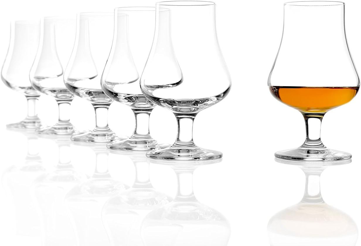 Stölzle Lausitz Whisky The Nosing Glass 194 ml, 6er Set Whiskyglas, spülmaschinenfeste Whiskygläser, hochwertige Qualität aus Kristallglas