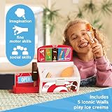 Casdon Walls Ice Cream Freezer Toy Playset 5 Flavours 2+ Pull-Out Stand view 2
