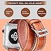 V-Moro Compatible Apple Watch Band 38mm 40mm Women Men, Full Grain Italian Premium Vintage Genuine Leather iWatch Bands Wrist Strap Apple Watch Series 4 Series 3 Series 2 Series 1 (Brown, 38mm-S/M)