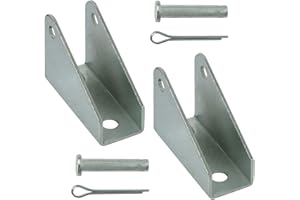 Homend 1Pair Silver Heavy Duty Steel Mounting Brackets for Linear Actuator 2Pcs