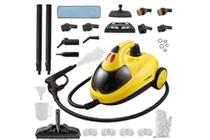 STEAMBOT Steam Cleaner with 28-in-1 powerful, deep cleaning for home, floor, car, tiles, grout, oven,grove,range, wall and window in kitchen, living room,bathroom, high temperature steam cleaning