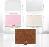 FYY A5 Leather 6 Ring Binder Notebook with Refill Sheets Brown view 2