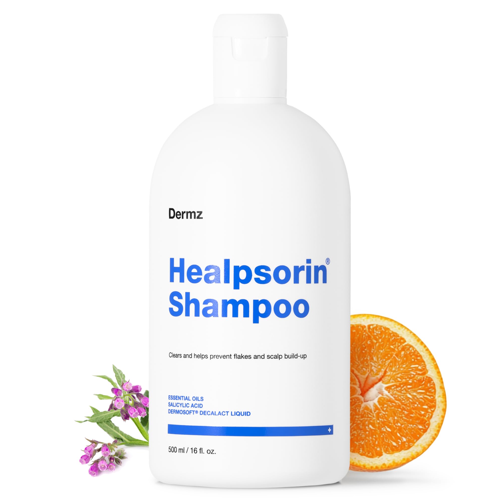 Healpsorin Psoriasis Anti Dandruff Shampoo. Flaky Scalp Psoriasis Treatment. Helps with Eczema, Dermatitis & Itchy Dry Scalp. Salicylic Acid Shampoo. Contains Dermosoft® 1%. 500ml — image 1
