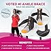 #1 Laced Ankle Brace With Stabilizing Strap For Flexible Support. Breathable Neoprene Braces Made By Product Stop. (Small)