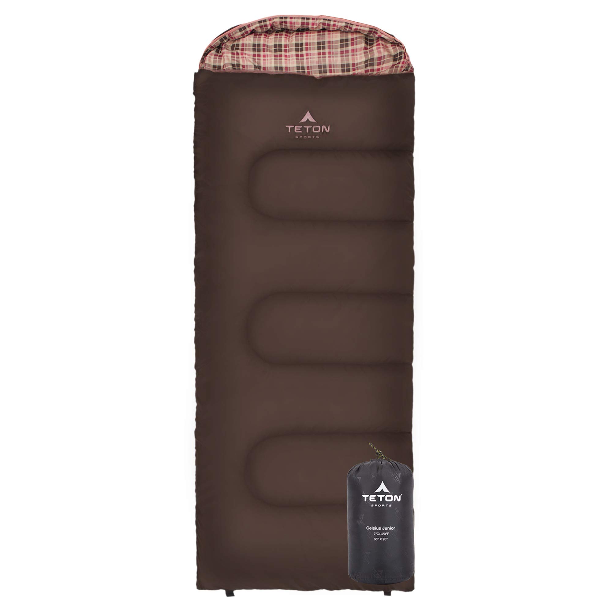 Photo 1 of Teton Junior, 20F Degree Sleeping Bag. Finally, Sleeping Bag for Boys, Girls, All Kids, Warm and Comfortable; for All Camping Weather and Built to Last