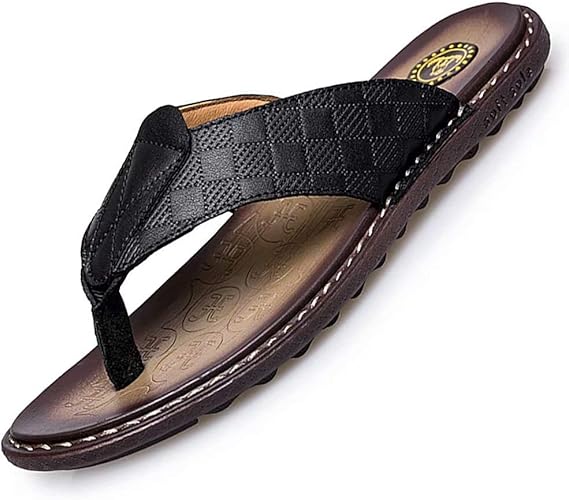 mens leather thong sandals
