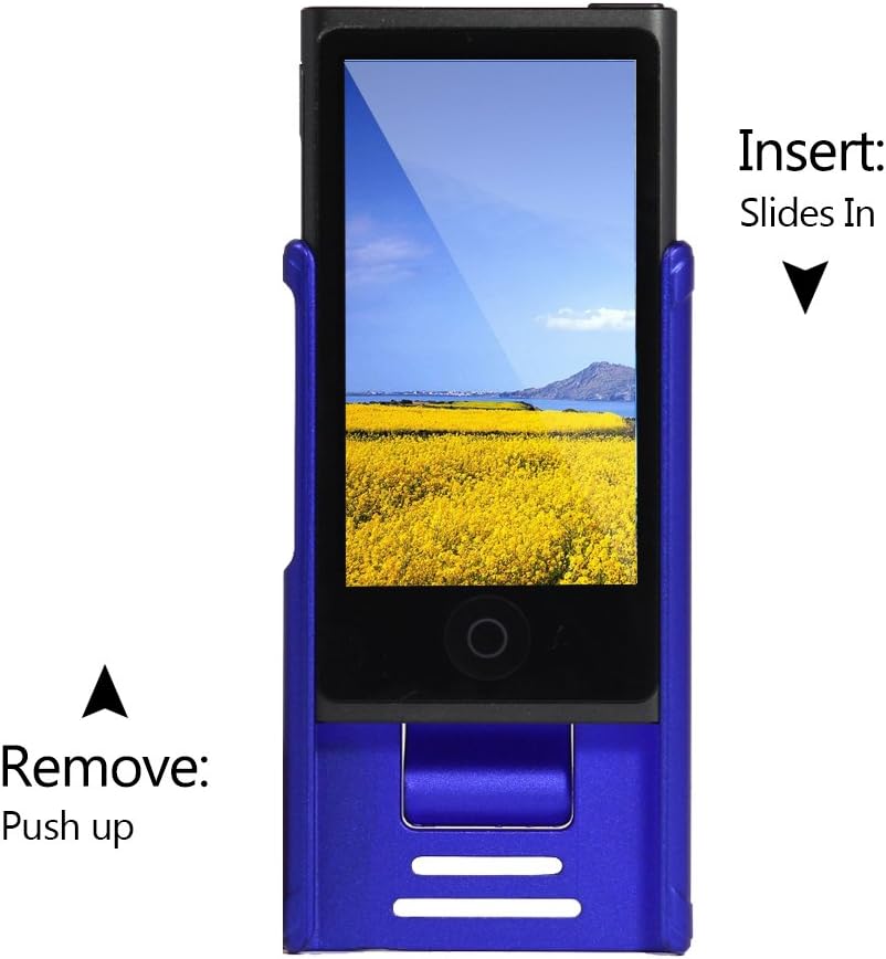 Tranesca Ultra Slim Protective Case for iPod Nano 7&8th Generation with Premium Tempered Glass Screen Protector.(Coral Red)