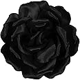 Merdia Rose Flower Brooch and Pin | Elegant Hair Clip and Accessory for Women's Dress