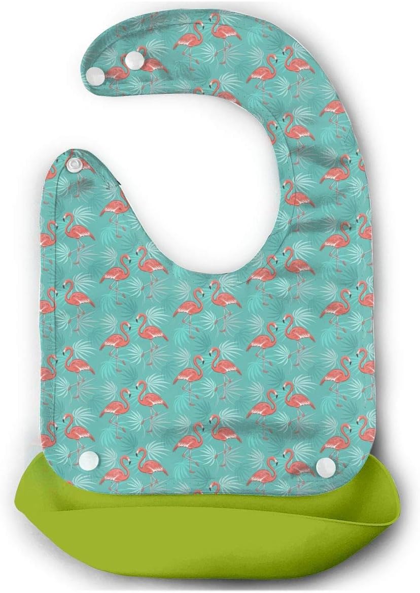N&A Baby Bib Infant Baby Bib Dry Bib Waterproof Silicone