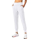 Soothfeel Women's Joggers with Zipper Pockets Petite/Regular/Tall High Waisted Athletic Workout Yoga Pants Joggers for Women