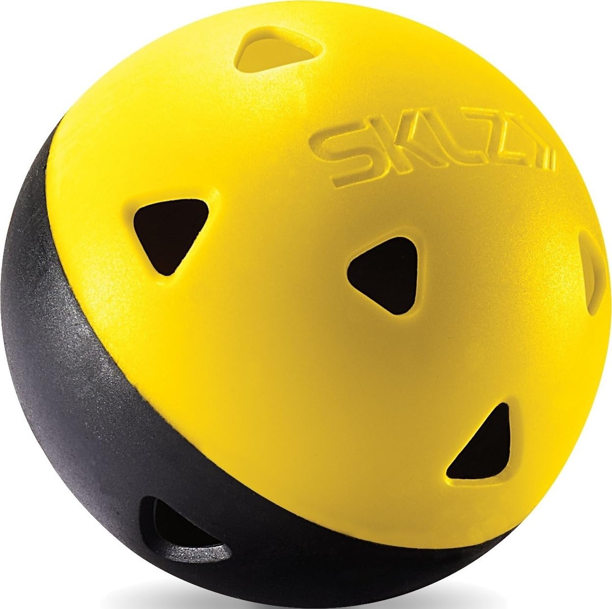 SKLZ Pelotas de golf de impacto para práctica de vuelo limitado, paquete de 12, amarillas