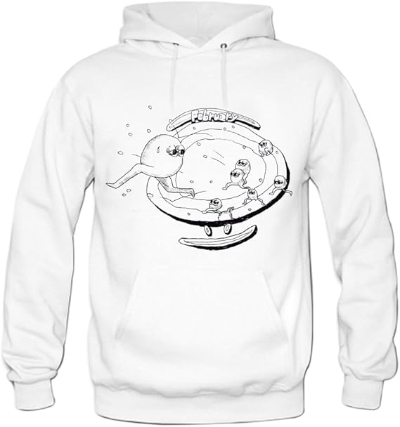 Amazon イヤイヤ Yiyayiyaレデース 長袖 オーバー グルーネック 素晴らしいデザイン 乃木坂46西野七瀬開発キャラクターをプリント パーカー Xxl ホワイト トレーナー パーカー 通販