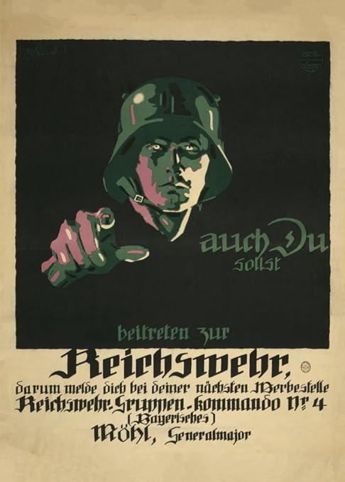 Millesime Propagande Allemande Premiere Guerre Mondiale 1914 18 Vous Aussi Devriez Rejoindre La Reichswerh Sur Format A3 Papiers Brillants De 250g Affiches De Reproduction Amazon Fr Cuisine Maison