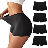 Ekouaer Boyshort Panties Women's Soft Underwear Briefs Invisible Hipster 3 Pack Seamless Boxer Brief Panties S-XXL