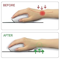 Blusabaca Mouse Pad with Wrist Rest, Peacock