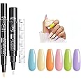 Love easy Hema Free Gel Nail Polish Pen Set 6 pcs -Sweets Color Series,Ideal Gift for Her,Gift for Women