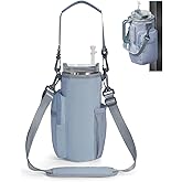 sportsnew Magnetic Gym Bag for Women Men, Water Bottle Carrier Holder with Strap & Phone Pockets for 40oz Tumbler with Handle, 4 Built-in Magnets Small Gym Bag for Sports, Workout, Fitness, Walking