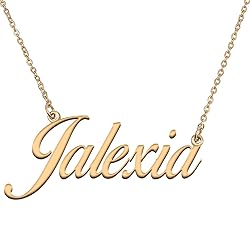 HUAN XUN Customized Custom Simple Any Name Necklace