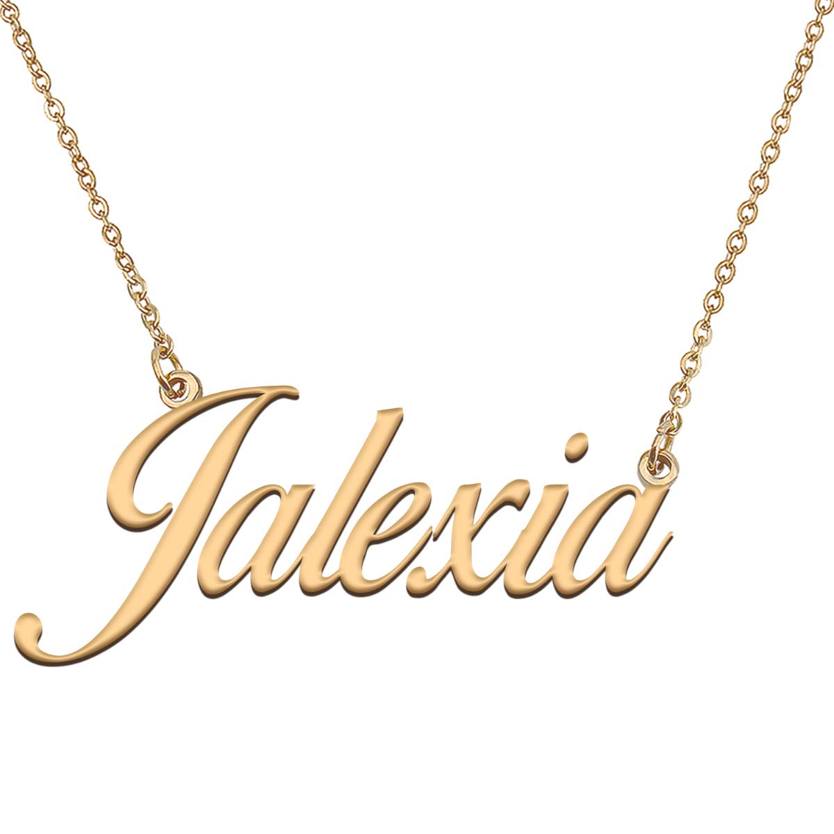 HUAN XUN Customized Custom Simple Any Name Necklace