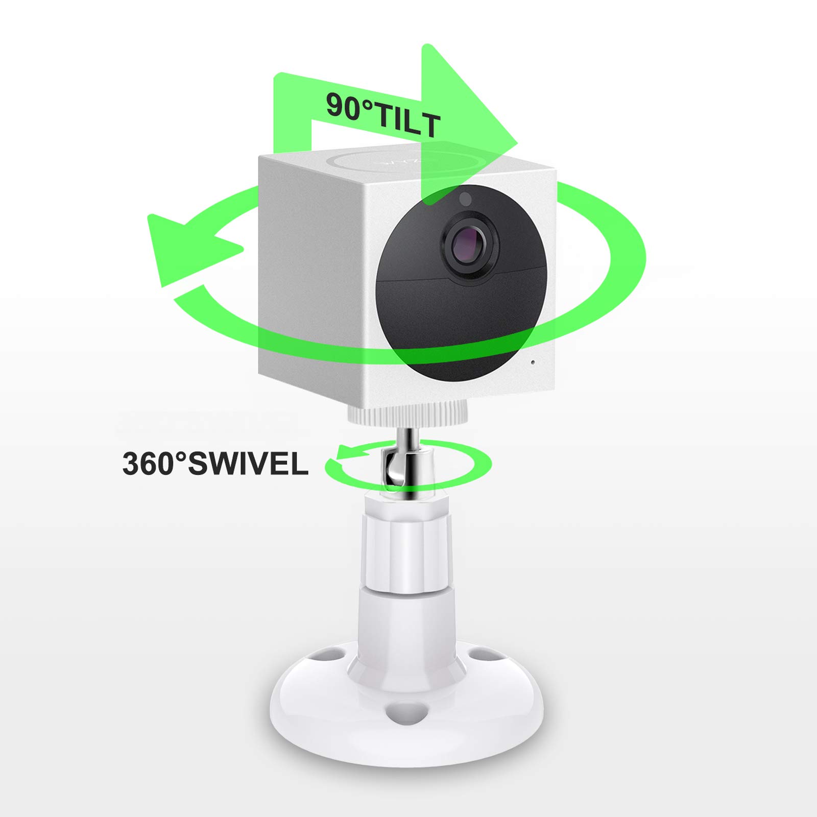 Liphontcta Wall Mount Compatible with WyzeCam V3/WyzeCam Pan/Wyze Cam Pan V2, Adjustable Indoor Outdoor Mount Bracket for WyzeCam V3/WyzeCam Pan/WyzeCam Outdoor or Other Cam with Same Interface 3 Pack