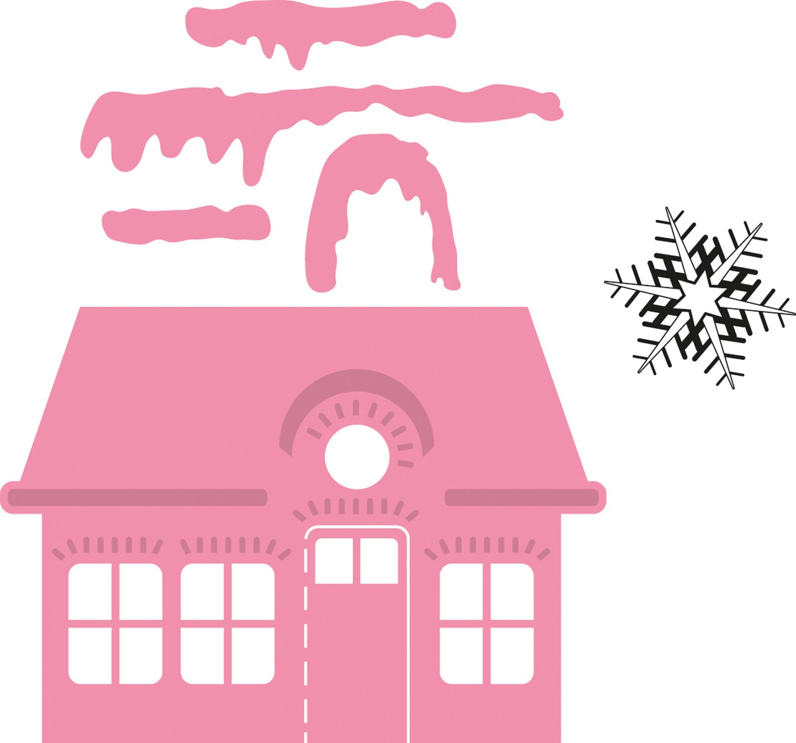 Ecstasy Crafts Marianne Design Collectables Dies with Stamps, Christmas Village 1