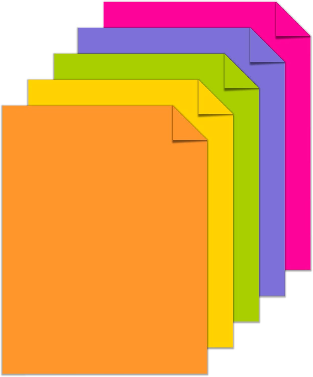 Astrobrights Mega Collection, Colored Cardstock, "Classic" 5-Color Assortment, 320 Sheets, 65 lb/176 gsm, 8.5" x 11" - MORE SHEETS! (91630) : Office Products