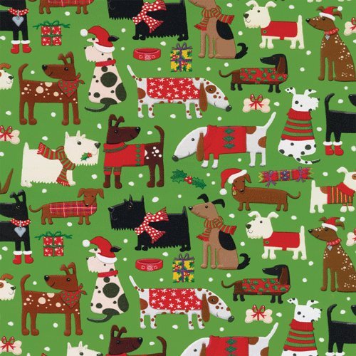 Dog Wrapping Paper Christmas Wrapping Paper Rolls Gift Wrap Merry Woofmas 8 Ft Roll Pk 2