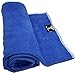 Yoga Mate Soft, Sweat Absorbent, Non-Slip Bikram Yoga Mat Size Towel, Blue, Light Blue Trim