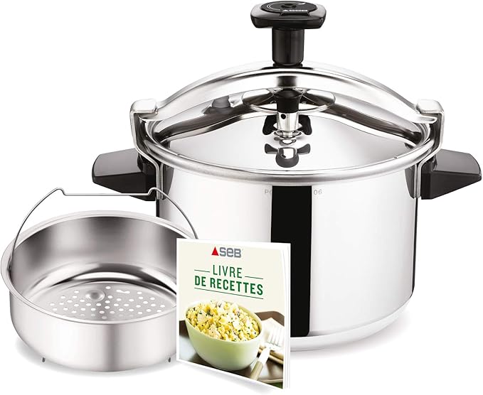 Seb Authentique 4 5l Cocotte Minute Inox Induction Autocuiseur Fabrique En France P0530600 Amazon Fr Cuisine Maison