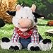 Cuddle Barn Farmer Mac the Cow Animated Singing Musical Plush Toy, 12