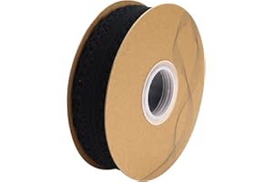 Nsilu Floral Pattern Fabric Lace Ribbon Trim for Sewing& Crafts Hair Bow Making, Gift Package Wrapping 1 Inch Wide (Black, 50 Yards)