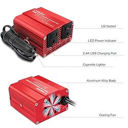 LVYUAN 300W Power Inverter DC 12V to 110V AC Car