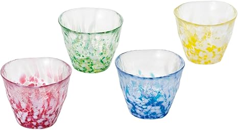 Amazon Co Jp アデリア 津軽びいどろ フリーカップ 4客 ギフトセット 175ml 津軽の情景フリーグラス 化粧箱入 日本製 Fs ホーム キッチン