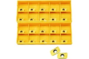 20PCS APMT1135 Yellow Carbide Inserts Turning Inserts Lathe Inserts Replacement Indexable Cutting Tools-XUHAI