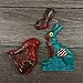 Zombie Chocolate Easter Bunny & Victim Set, ½ Pound (8 oz) Ea - Unique Easter Gift, Easter Basket Stuffer - Gourmet Large White and Milk Chocolate Bunnies Solid