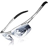 DADA-PRO Polarized Sunglasses Men Sport Driving Sun Glasses Ultralight Al-Mg Mirrored Shades UV400 Protection