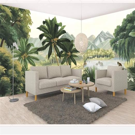 Murales Decorativos Pared 3d Papel Pintado Hermosa Planta De Coco