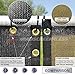 Windscreen4less Privacy Fence Screen 5' x 50' Heavy Duty Windscreen Fencing Mesh Fabric Shade Net Cover for Outdoor Wall Garden Yard Pool Deck, Black