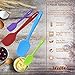 WALFOS Silicone Spatula Set - 600°F High Heat Resistant Non-Stick Silicone Spoon & Spatulas for Baking,Cooking and Mixing - Strong Stainless Steel Core Design (4-Piece Set) - BPA Free & Food Grade