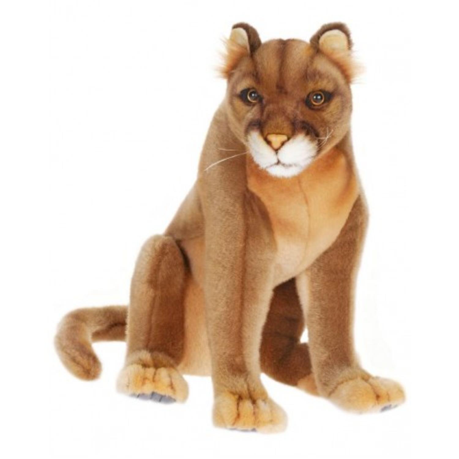 Set Of Lifelike Handcrafted Extra Soft Plush Mountain Lion