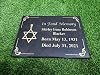 Personalised Black Granite Memorial Grave Plaque – Engraved Headstone Keepsake, UK Made