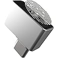 Yoidesu USB C Fingerprint Reader, 360° Detection Mini Fingerprint Scanner 0.5s Touch Speedy Matching Portable Biometric Scanner USB Security Key for Password Free and File Encryption, Silver